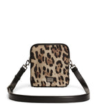 Dolce&Gabbana leopard-print crossbody bag in nylon and leather - British product