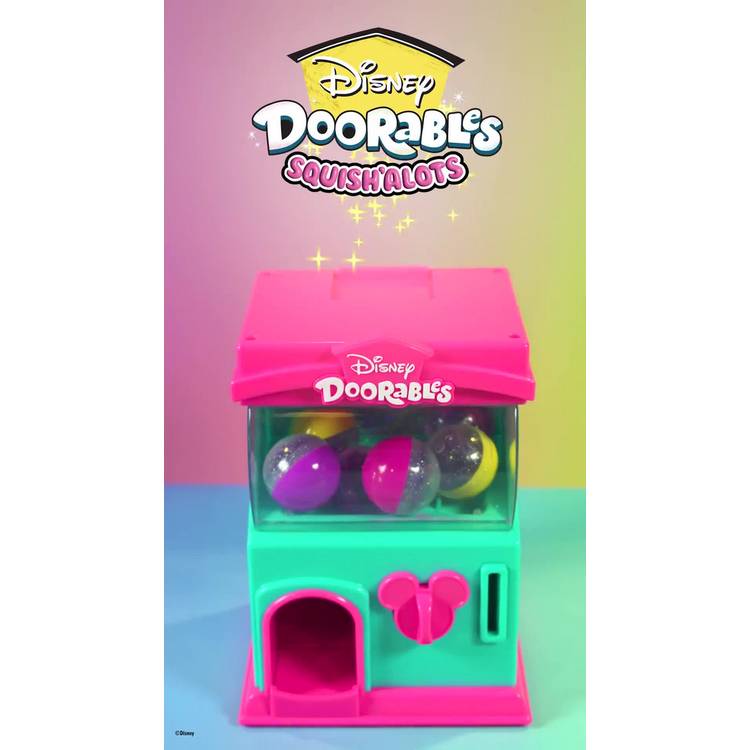 Disney Doorables Squishalots capsule machine with 6 mystery figures, UK version