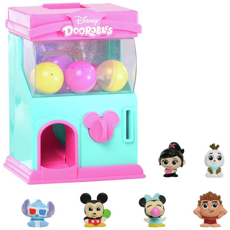 Disney Doorables Squishalots capsule machine with 6 mystery figures, UK version
