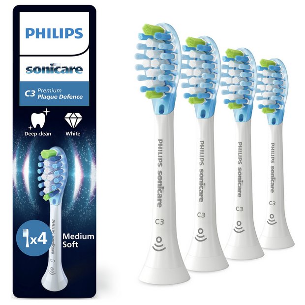 Philips Sonicare White Plaque Defence toothbrush heads 4 pack - British product