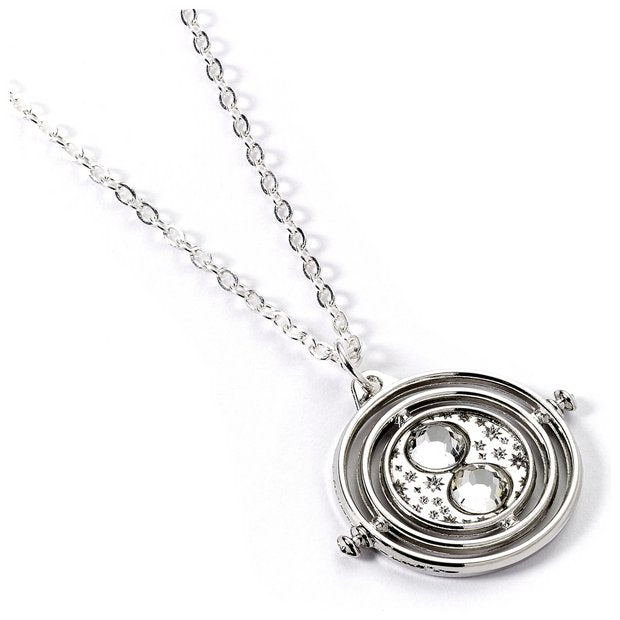 Harry Potter silver tone Time Turner pendant necklace (British brand)