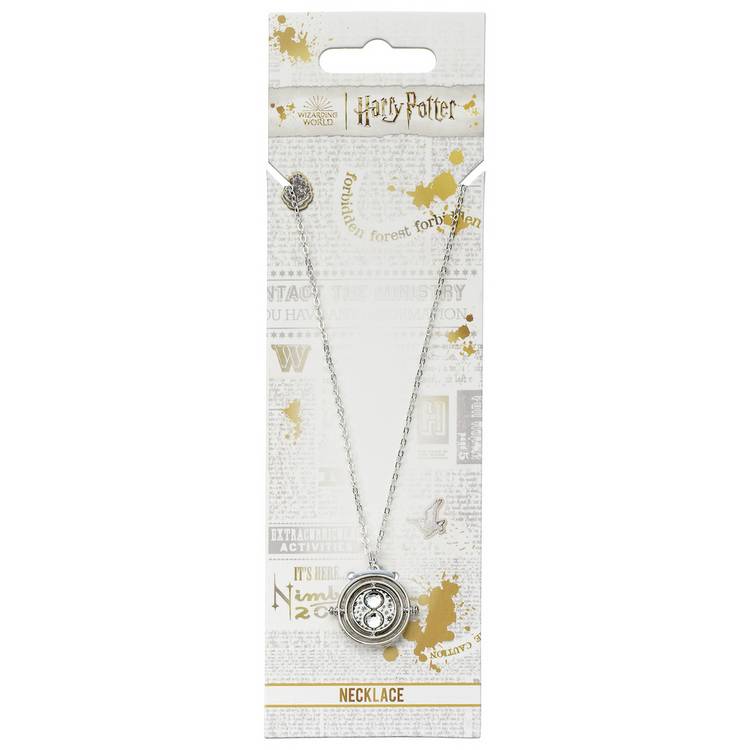 Harry Potter silver tone Time Turner pendant necklace (British brand)
