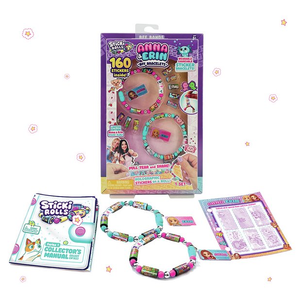 Sticki Rolls Anna & Erin BFF bracelet set, UK version