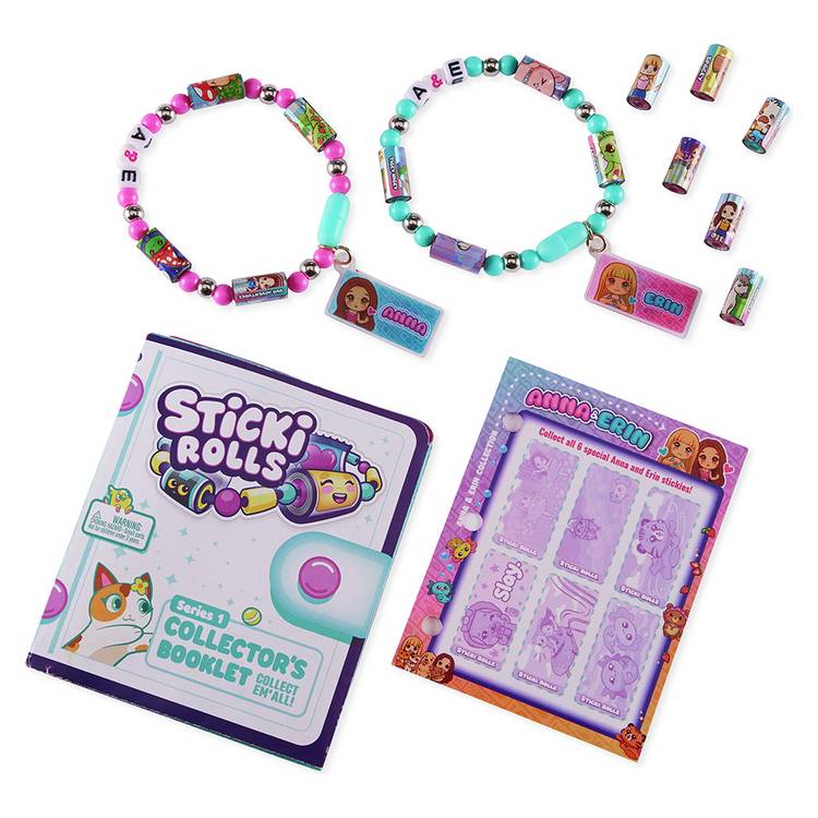 Sticki Rolls Anna & Erin BFF bracelet set, UK version