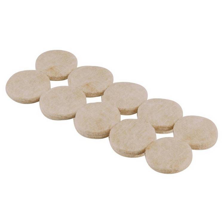 Felt Gard felt protective pads 19mm round 20 pack - British product