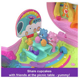 Polly Pocket Care Bears playset with dolls and car, imported from the UK