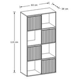 GFW Kube 8 Cube Storage Unit Black & Oak, UK version