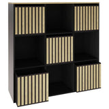 GFW Kube 9 Cube Storage Unit Black & Oak - British product