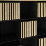 GFW Kube 9 Cube Storage Unit Black & Oak - British product