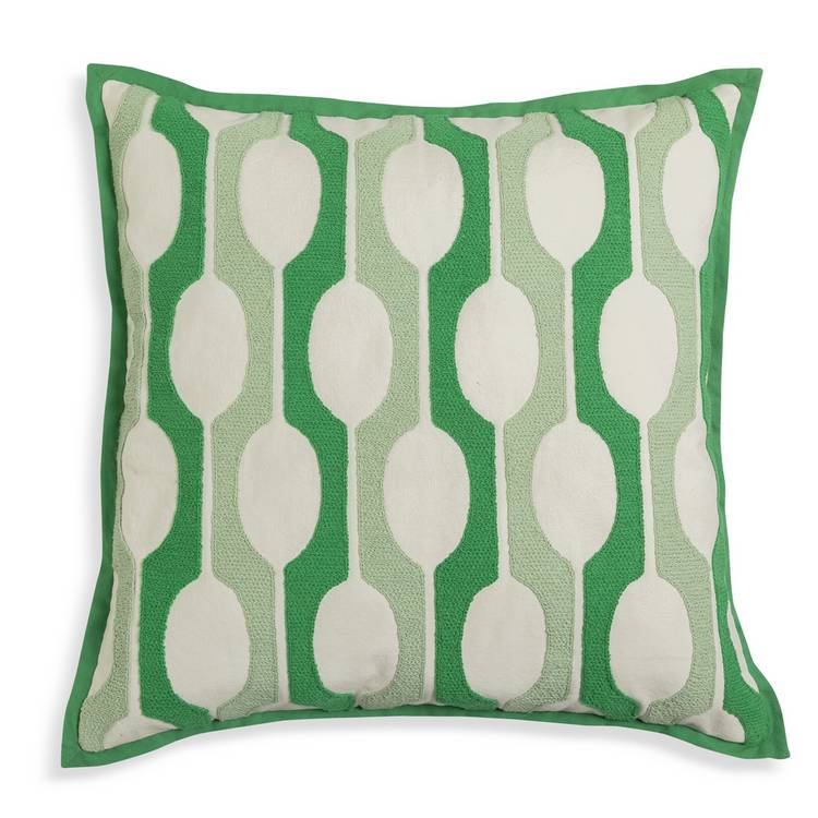 Habitat x Scion Billow cushion green 43cm, imported from the UK