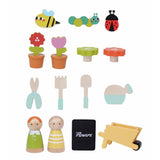 Chad Valley wooden garden house set with figures, UK version