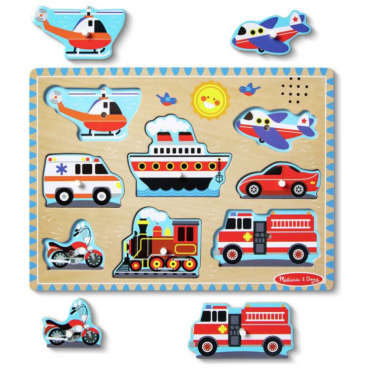 Melissa & Doug sound puzzle 8-piece, imported from the UK