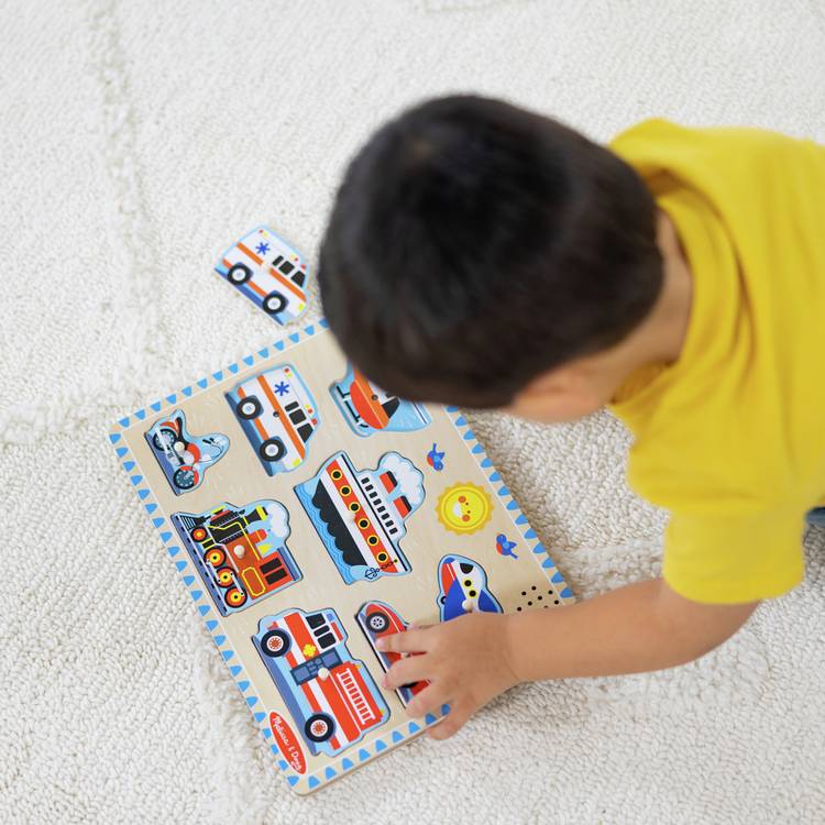 Melissa & Doug sound puzzle 8-piece, imported from the UK