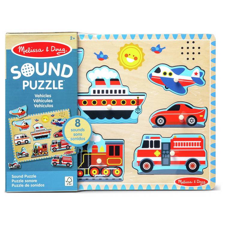 Melissa & Doug sound puzzle 8-piece, imported from the UK