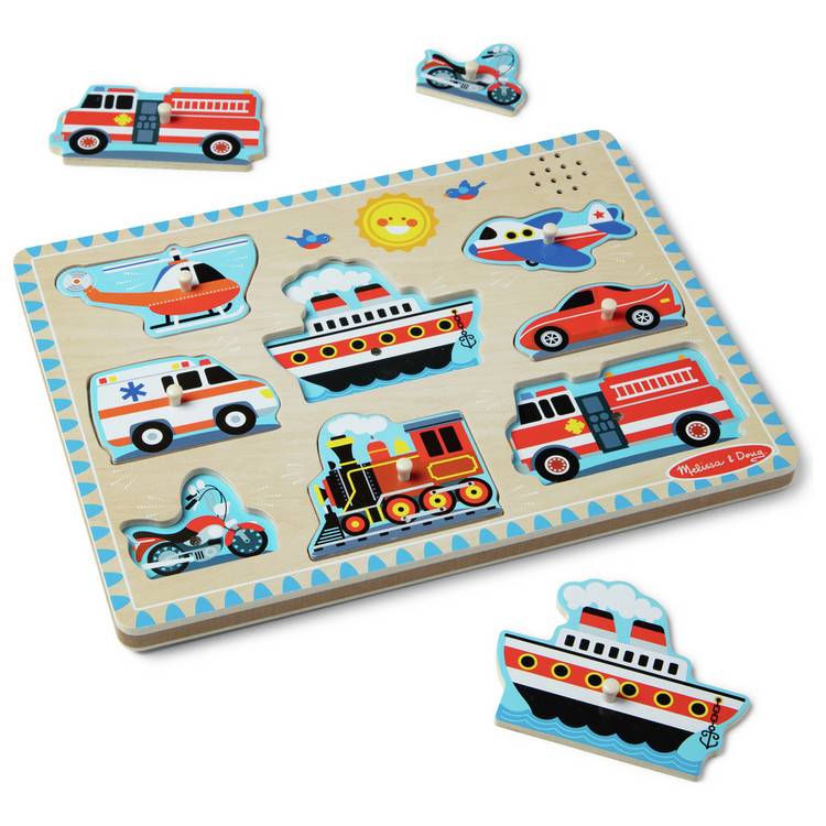 Melissa & Doug sound puzzle 8-piece, imported from the UK