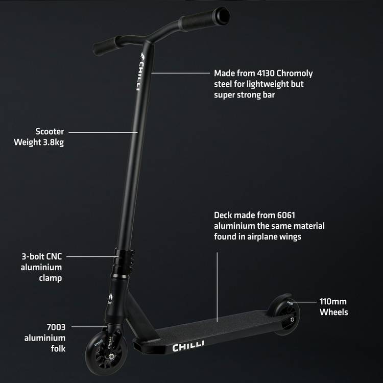 Chilli Reaper stunt scooter kids 110mm wheels, imported from the UK