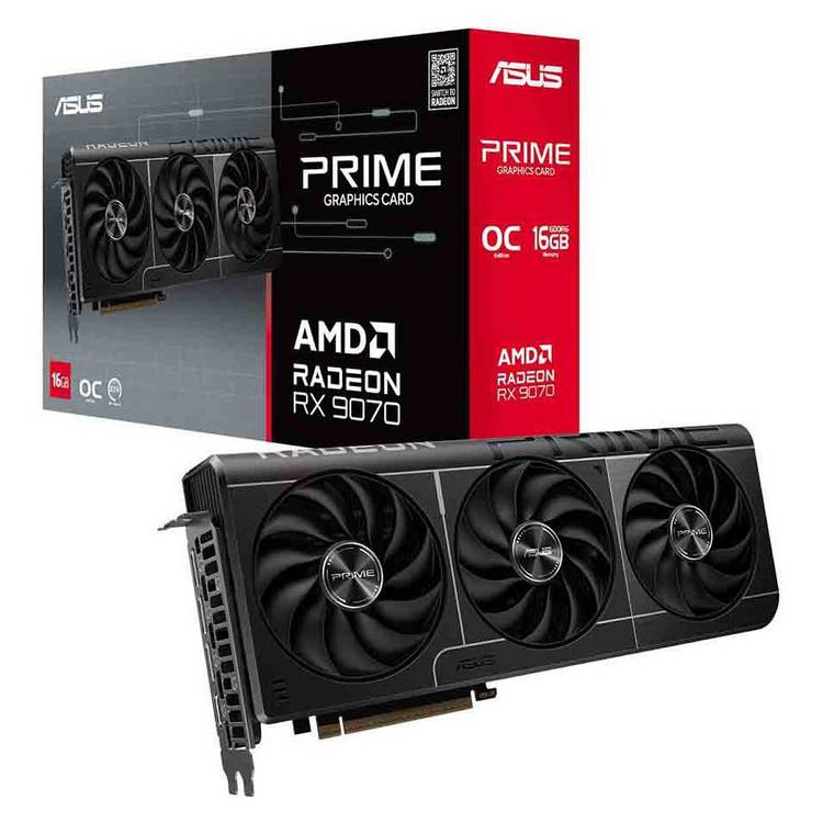 ASUS graphics card Radeon RX 9070 Prime OC 16GB, UK version