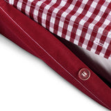 Habitat Gingham Seersucker Burgundy bedding set single - British product