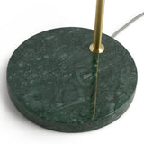 Habitat green floor lamp with marble base, imported from the UK