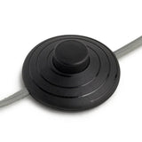 Habitat green floor lamp with marble base, imported from the UK