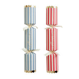 Argos Home luxury striped Christmas crackers pack of 6 - British product