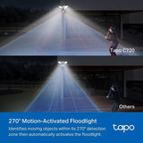 Tapo C720 floodlight camera 2K outdoor security, imported from the UK