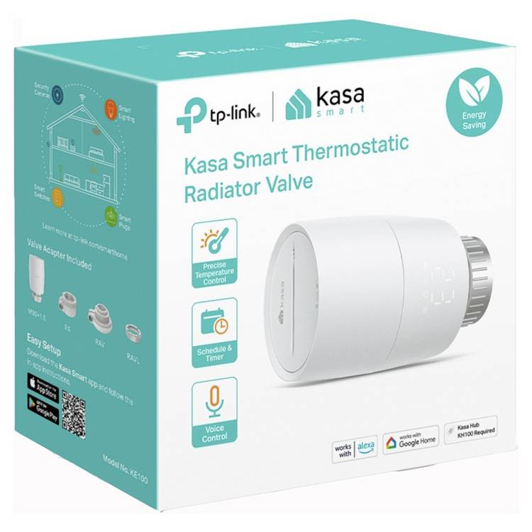 TP-Link Kasa KE100 smart thermostat radiator valve - British product