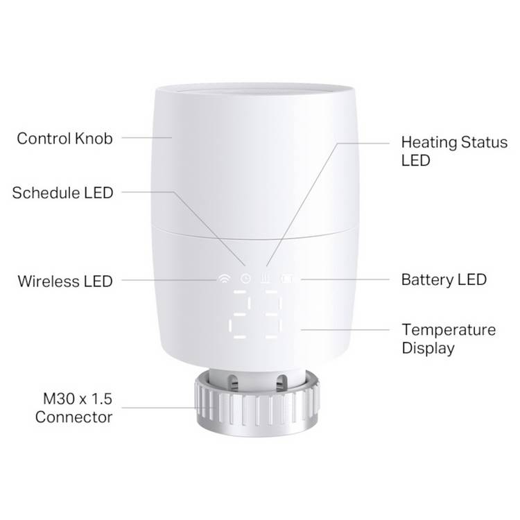 TP-Link Kasa KE100 smart thermostat radiator valve with hub, UK version