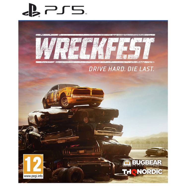 Wreckfest PS5 game disc for demolition derby racing - British product
