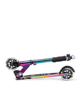 Harrods Neochrome Foldable 2-Wheel Scooter with LED Wheels and Adjustable Handlebar for Ages 6+- Buy online at McGrocer