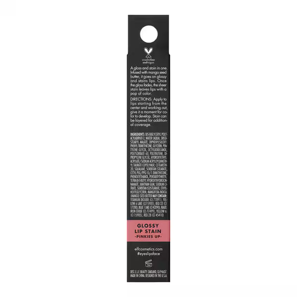 e.l.f Glossy Lip Stain Pinkies Up 3ml - British product