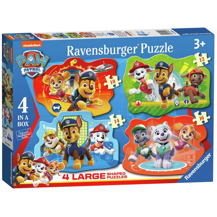 Ravensburger PAW Patrol shaped floor puzzle set of 4, UK version