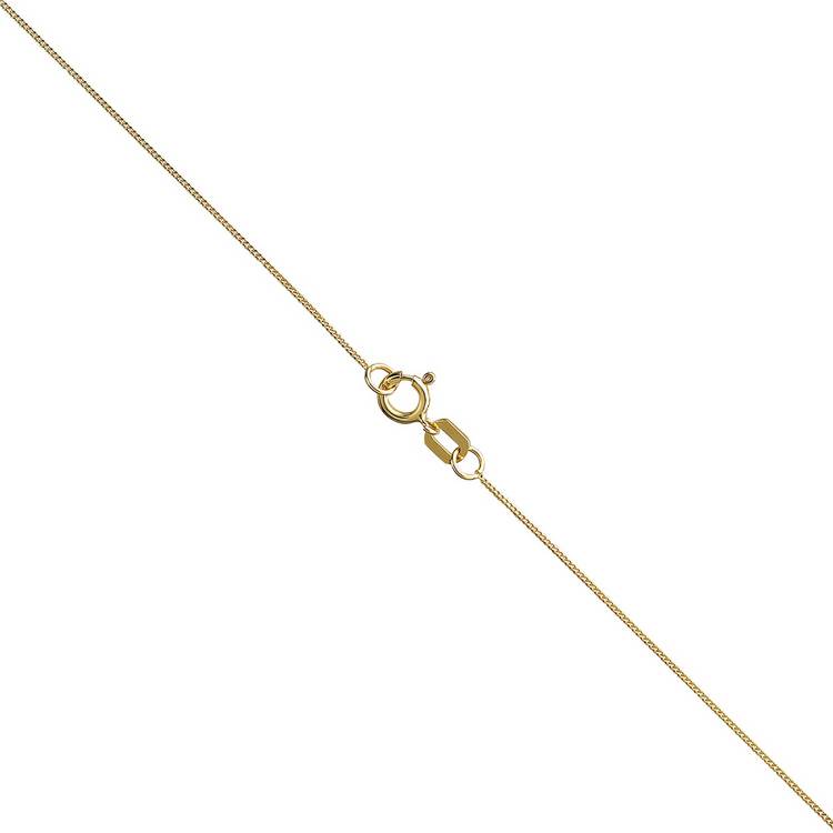 Revere 9ct gold CZ heart pendant necklace (British brand)