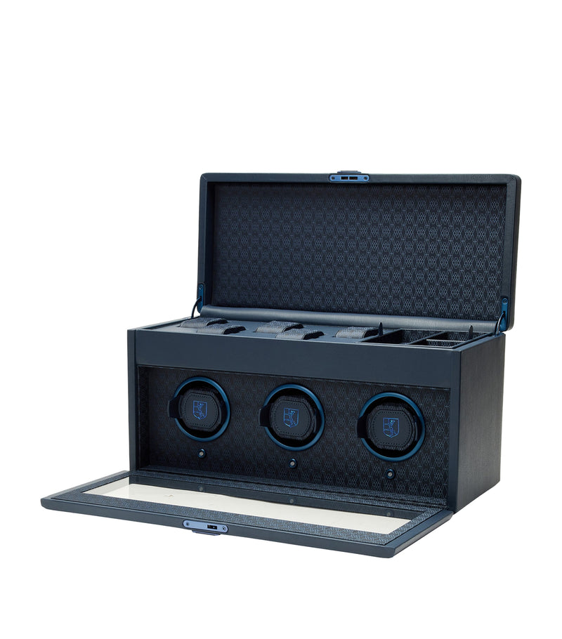 WOLF Earth Triple Watch Winder apple leather - British product