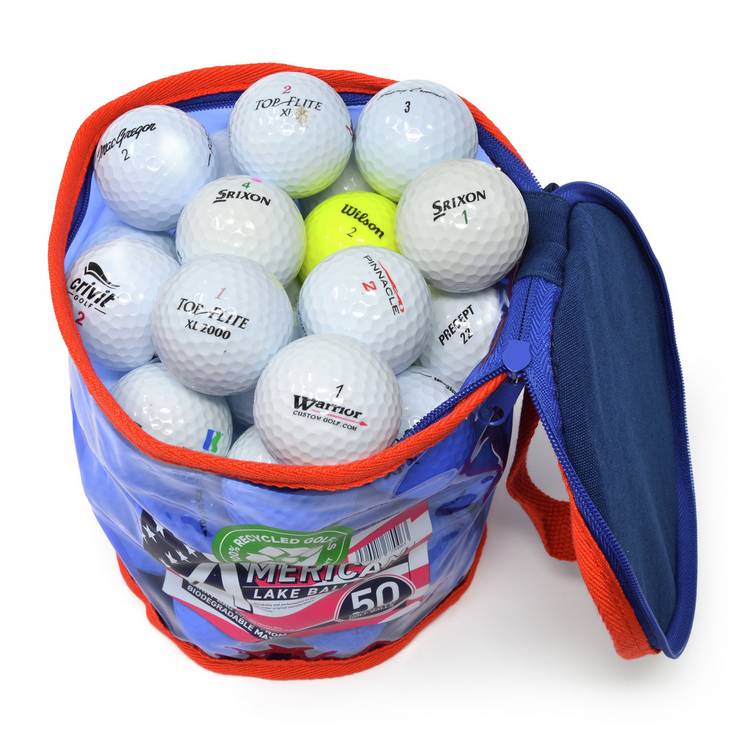 Recycled Lake Golf Balls Pack of 50 - British product