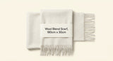 Burberry wool thistle shield scarf - British product