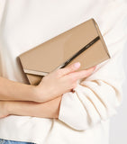 Jimmy Choo Emmie patent leather clutch bag, UK version