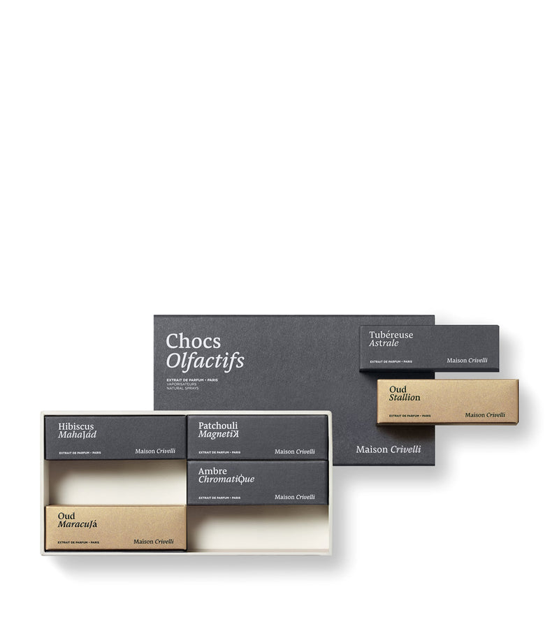 Maison Crivelli Chocs Olfactifs Discovery Set, imported from the UK