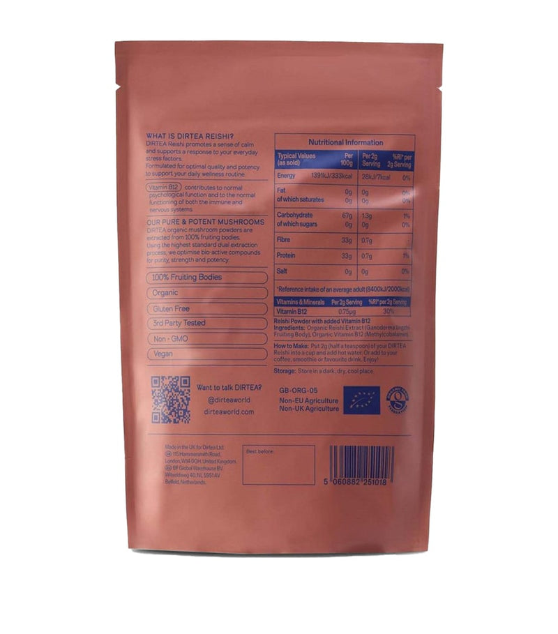 DIRTEA Reishi mushroom powder 240g - British product