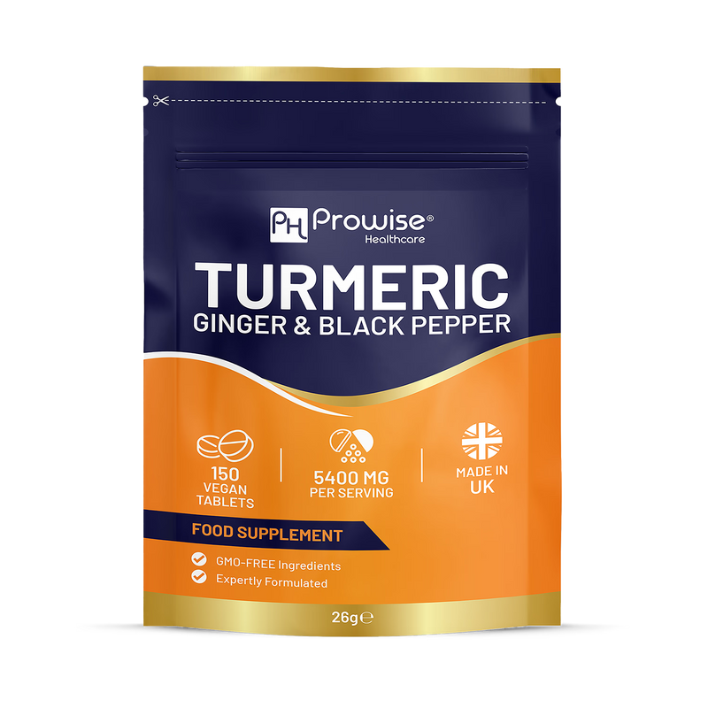 Prowise Healthcare turmeric tablets 5400mg 150 count - British product