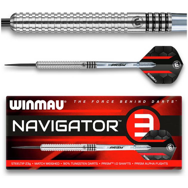 Winmau Navigator 23G darts set, imported from the UK