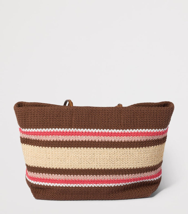 Miu Miu woven stripe tote bag L'ETÉ collection (British brand)