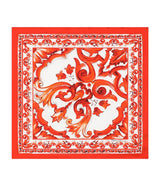 Harrods Dolce&Gabbana Silk Majolica Print Foulard 50cm x 50cm- Buy online at McGrocer