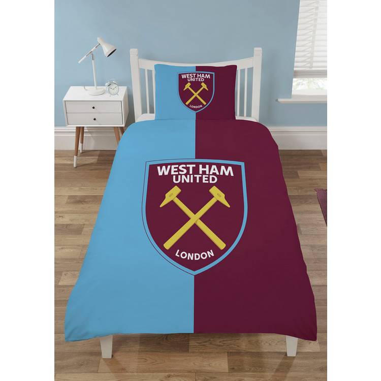 West Ham United kids bedding set blue and burgundy single (British brand)
