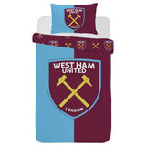 West Ham United kids bedding set blue and burgundy single (British brand)