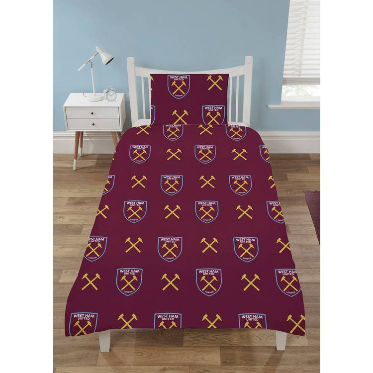 West Ham United kids bedding set blue and burgundy single (British brand)