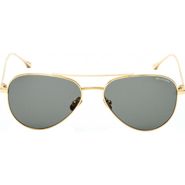 Belstaff Trialmaster 55 gold sunglasses, imported from the UK