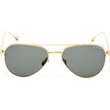 Belstaff Trialmaster 55 gold sunglasses, imported from the UK