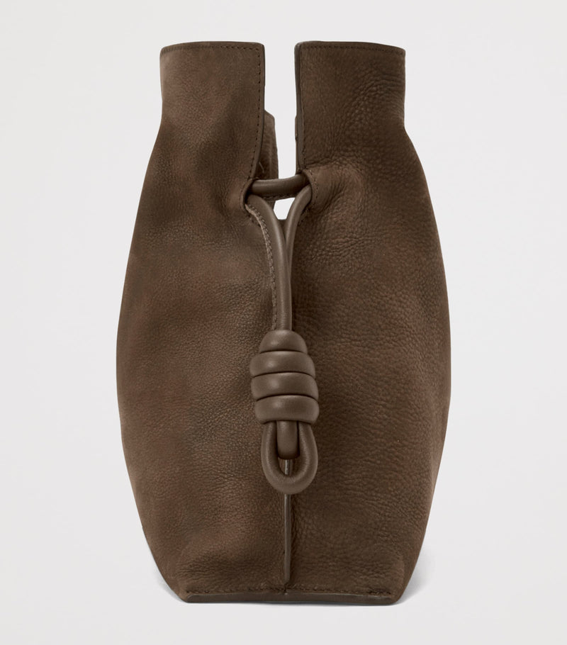 LOEWE medium suede Flamenco clutch bag, UK version