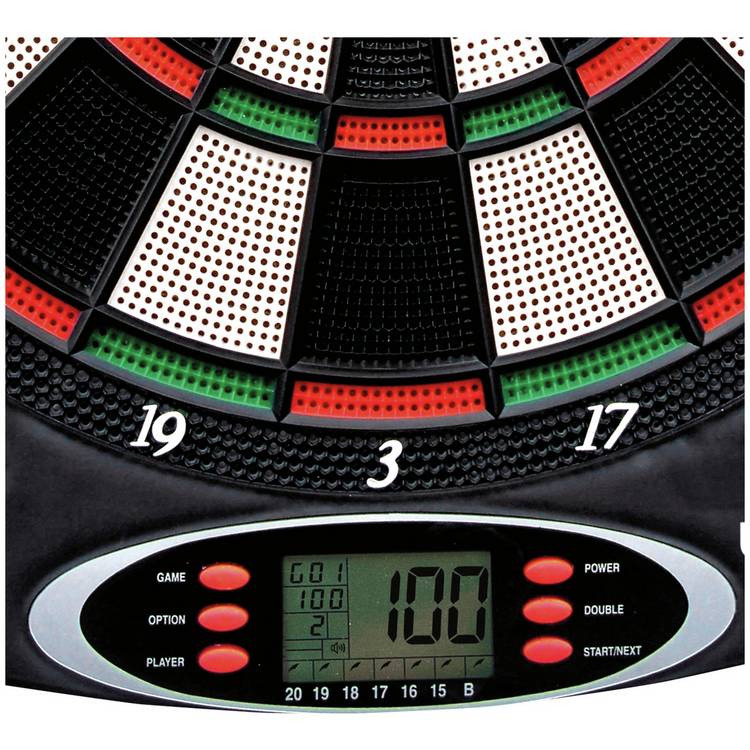 Winmau electronic dartboard with soft tip darts (British brand)